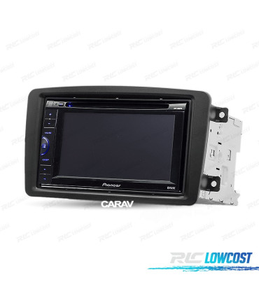 CORNICE NERA RADIO 2-DIN PER MERCEDES CLASSE-C CLASSE-CLK CLASSE-G VIANO VITO
