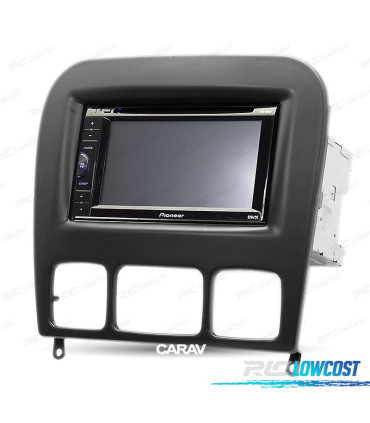 CORNICE NERA RADIO 2-DIN PER MERCEDES CLASSE-S