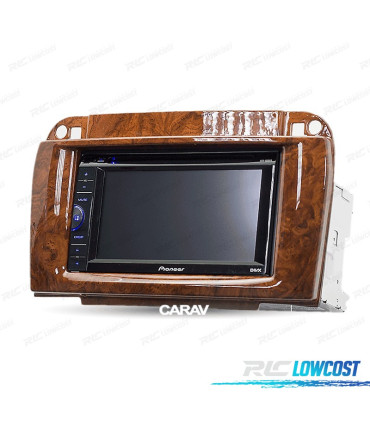 TELAI IN LEGNO LUCIDO DI ALTA QUALITÀ PER RADIO 2-DIN PER MERCEDES CLASSE CL E CLASSE S