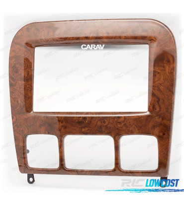 TELAI IN LEGNO DI ALTA QUALITÀ LUCIDO, RADIO 2-DIN PER MERCEDES CLASSE-S