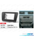 CORNICE NERA PER AUTORADIO 2-DIN PER SKODA OCTAVIA 13