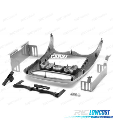 TELAIO GRIGIO RADIO 2-DIN PER RENAULT DACIA LOGAN SANDERO DUSTER NISSAN NP200