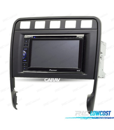 CORNICE NERA RADIO 2-DIN PER PORSCHE CAYENNE 02-10