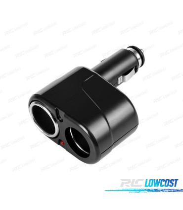 ADATTATORE ACCENDISIGARI AUTO 12V 2 INGRESSI