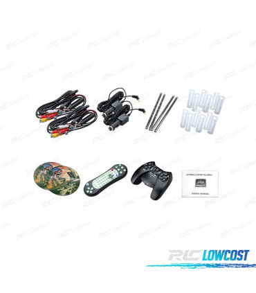 COPPIA DI POGGIATESTA DVD CON SCHERMO TATTILE HD DA 9" A COLORI NERO E HDMI