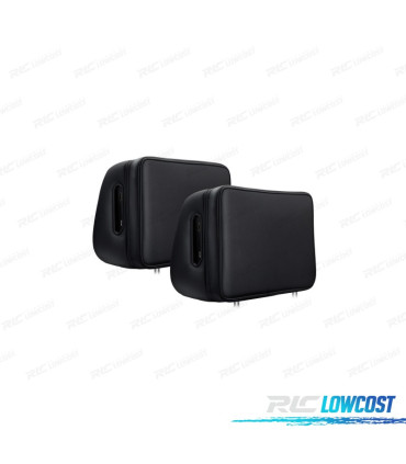 COPPIA DI POGGIATESTA CON DVD E HDMI LCD 10,1 1080P TOUCHSCREEN