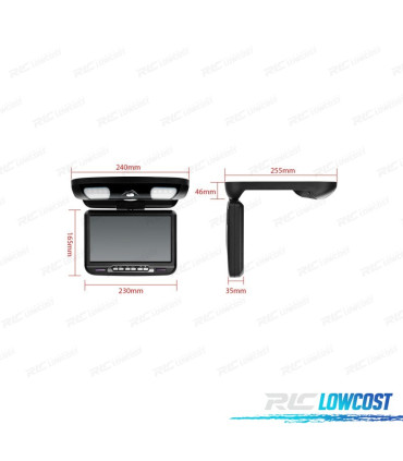 SCHERMO PER TETTO XTRONS DA 9" CON DVD E GIOCHI