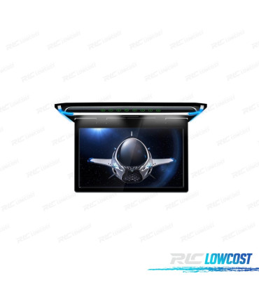 SCHERMO PER TETTO ULTRA SOTTILE DA 15,6" CON HDMI, LUCE LED 1080P, USB E SD