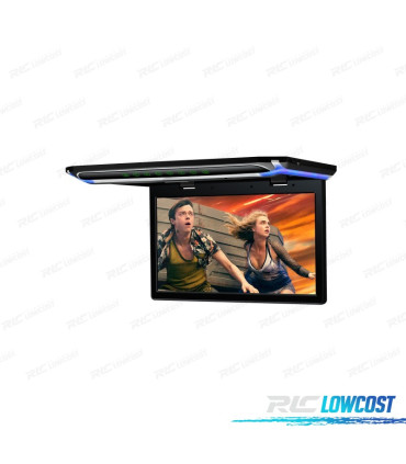 SCHERMO PER TETTO ULTRA SOTTILE DA 15,6" CON HDMI, LUCE LED 1080P, USB E SD