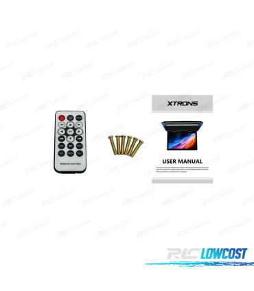 SCHERMO PER TETTO ULTRA SOTTILE DA 15,6" CON HDMI, LUCE LED 1080P, USB E SD