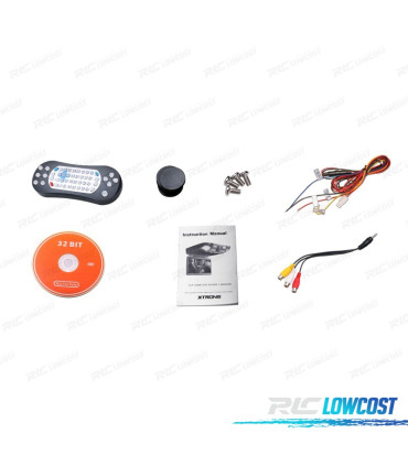 SCHERMO PER TETTO GRIGIO 15,6" CON LETTORE DVD ALTOPARLANTI LUCE E GIOCHI 32 BIT