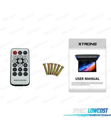 SCHERMO PER TETTO ULTRA SOTTILE DA 17,3" CON HDMI, LUCE LED 1080P, USB E SD.