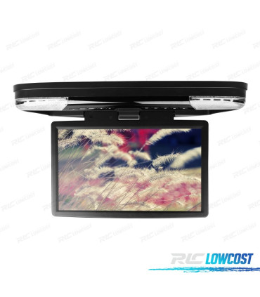 SCHERMO PER TETTO XTRONS HD DA 15,6" DVD HDMI USB GIOCHI 12V 24V