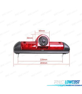 RETROCAMERA CON VISIONE NOTTURNA CITROEN FIAT E PEUGEOT