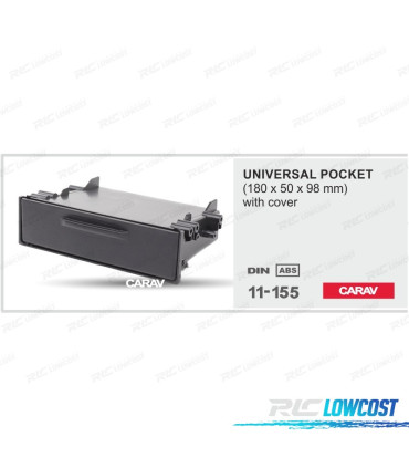 SCATOLA PORTARADIO UNIVERSALE 1-DIN 180*50*98 MM CON COPERTURA