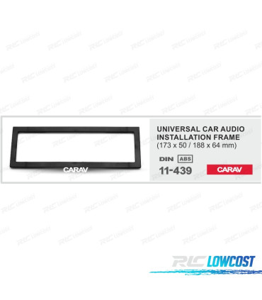 TELAI UNIVERSALI PER AUTORADIO 1-DIN 173*50 188*64 MM