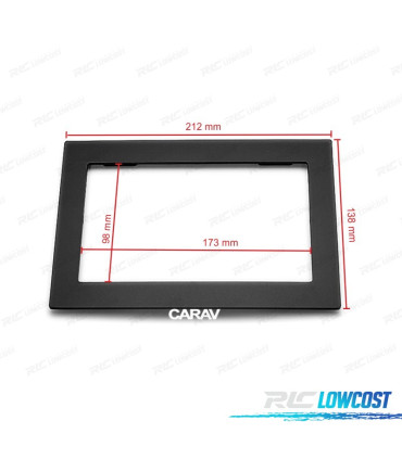 TELAI UNIVERSALI PER AUTORADIO 2 DIN 173*98 212*138 MM