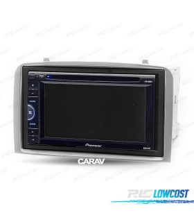 Telaio grigio radio 2-DIN per Alfa Romeo 147 e GT.