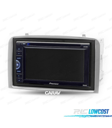 Telaio grigio radio 2-DIN per Alfa Romeo 147 e GT.