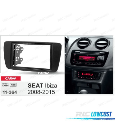 CORNICE NERA RADIO 2-DIN PER SEAT IBIZA 08-15