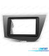 Telaio radio 2-DIN grigio per SEAT LEON 05-12.