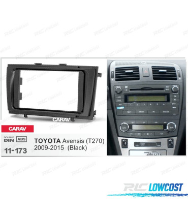 CORNICE NERA RADIO 2-DIN PER TOYOTA AVENSIS 09-15