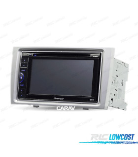 Telaio grigio radio 2-DIN per Peugeot 308 408.