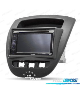 CORNICE NERA RADIO 2-DIN PER CITROEN C1 TOYOTA AYGO PEUGEOT 107 05-14