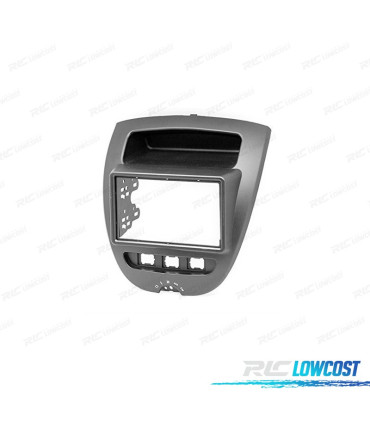 CORNICE NERA RADIO 2-DIN PER CITROEN C1 TOYOTA AYGO PEUGEOT 107 05-14