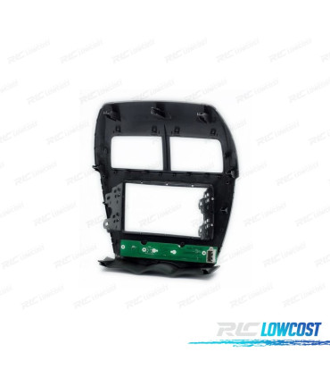 TELAIO NERO CON PCB RADIO 2-DIN PER CITROEN C4 MITSUBISHI ASX RVR OUTLANDER SPORT PEUGEOT 4008
