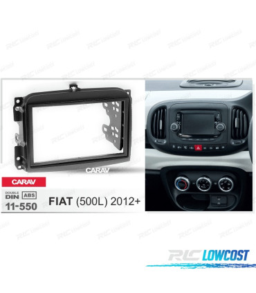 CORNICE NERA RADIO 2-DIN PER FIAT 500L