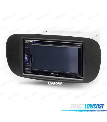 CORNICE NERA RADIO 2-DIN PER FIAT 500
