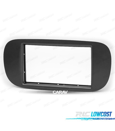 CORNICE NERA RADIO 2-DIN PER FIAT 500