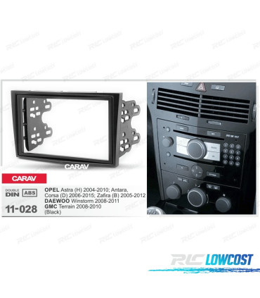 CORNICE NERA RADIO 2-DIN PER OPEL ASTRA ANTARA CORSA ZAFIRA