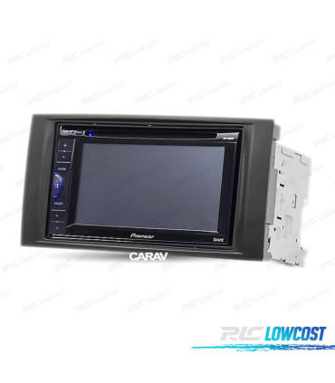 CORNICE NERA RADIO 2-DIN PER VOLKSWAGEN VW TOUAREG 02-10 T5 MULTIVAN, ELLE, TRANSPORTER 03-09