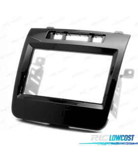 CORNICE NERA LUCIDA RADIO 2-DIN PER VOLKSWAGEN VW TOUAREG 10-14
