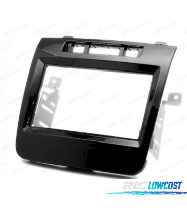 CORNICE NERA LUCIDA RADIO 2-DIN PER VOLKSWAGEN VW TOUAREG 10-14