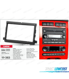 MARCO PRETA RADIO 2-DIN PER FORD EDGE EXPEDITION EXPLORER F-150 F-250 F-350 FOCUS FUSION MUSTANG TRANSIT CONNECT