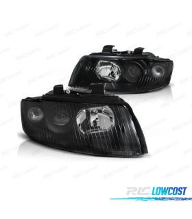 FARI PER AUDI A4 B6 00-04 PROIETTORE SFONDO NERO
