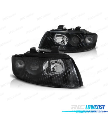 FARI PER AUDI A4 B6 00-04 PROIETTORE SFONDO NERO