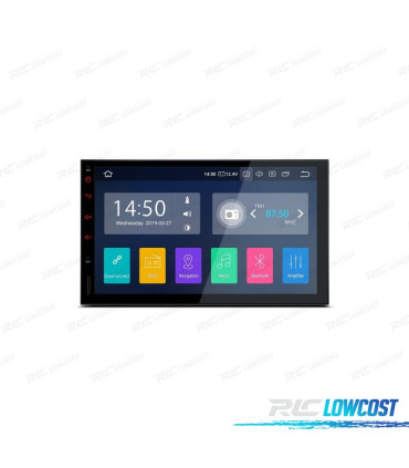 RADIO GPS ANDROID 10 7" 2DIN LCD TATTILE CARPLAY USB DUAL ZONE