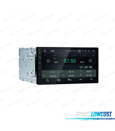 RADIO GPS ANDROID 14 2DIN 7" LCD TATTILE CARPLAY USB DUAL ZONE