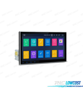 RADIO GPS ANDROID 9 10" 1DIN LCD TATTILE CARPLAY USB DUAL ZONE