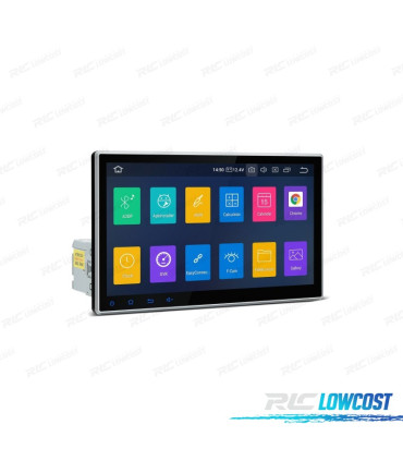 RADIO GPS ANDROID 9 10" 1DIN LCD TATTILE CARPLAY USB DUAL ZONE