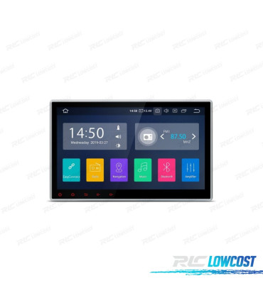 RADIO GPS ANDROID 9 10" 1DIN LCD TATTILE CARPLAY USB DUAL ZONE