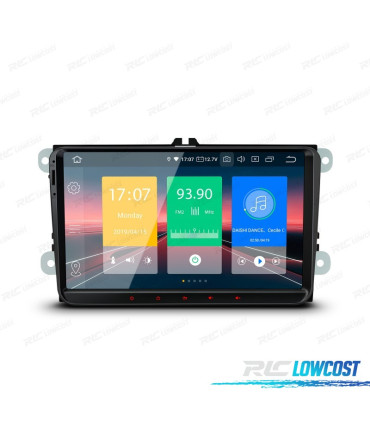 RADIO GPS ANDROID 12 PER VOLKSWAGEN VW SEAT SKODA LCD TATTILE