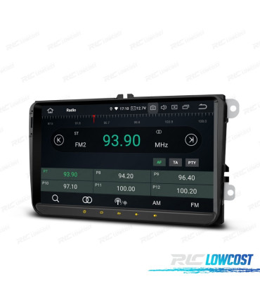 RADIO GPS ANDROID 12 PER VOLKSWAGEN VW SEAT SKODA LCD TATTILE