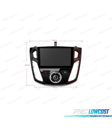 RADIO GPS ANDROID 9 PER FORD FOCUS 15-17 LCD TATTILE CARPLAY