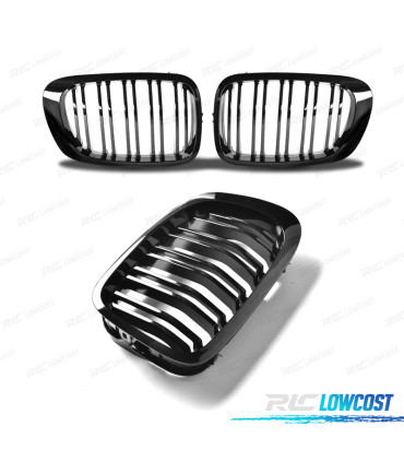 GRIGLIE BMW E46 COUPE CABRIO LOOK M4 NERO LUCIDO