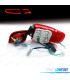 FANALI PER AUDI A3 8PA SPORTBACK 04-08 BARRE LUMINOSE A LED ROSSO CROMATO